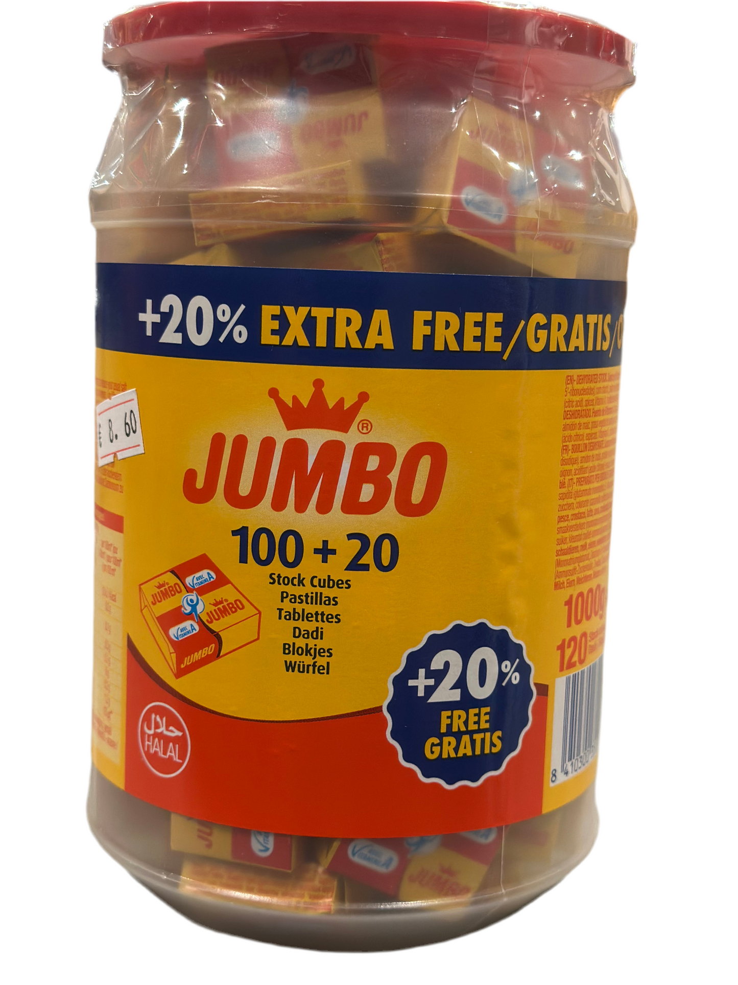 Jumbo maggi 120 stuks.