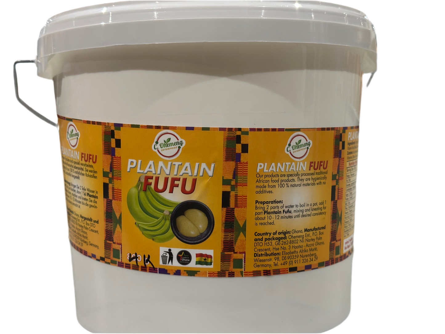 Ohemeng plantain fufu mix 4kg