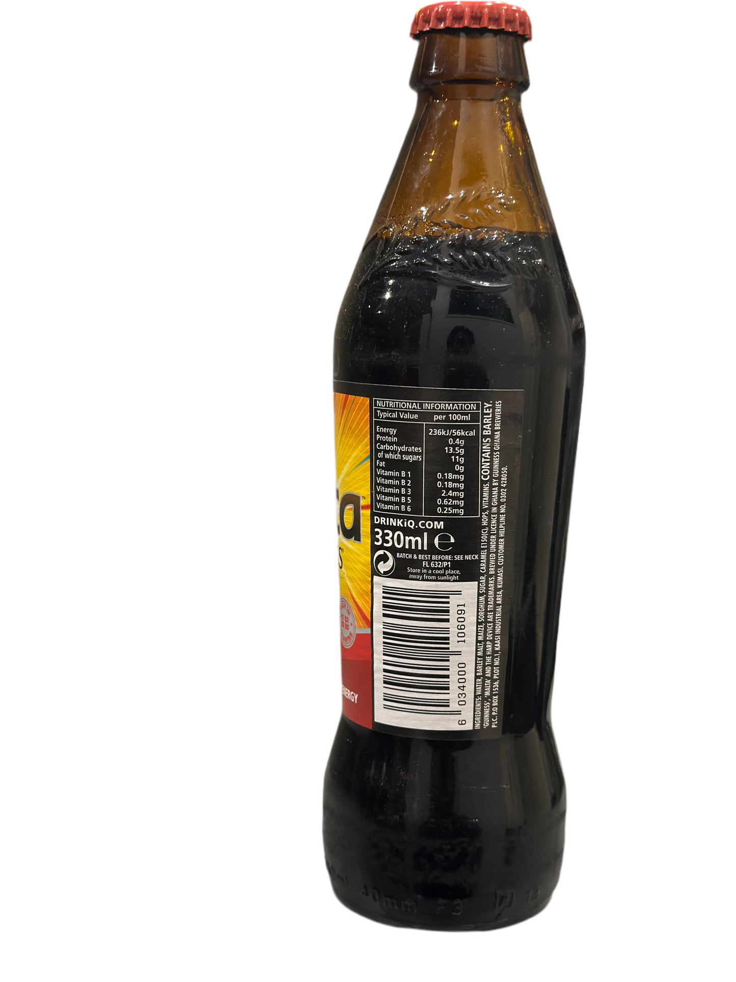 Fles Malta Guiness 330ml