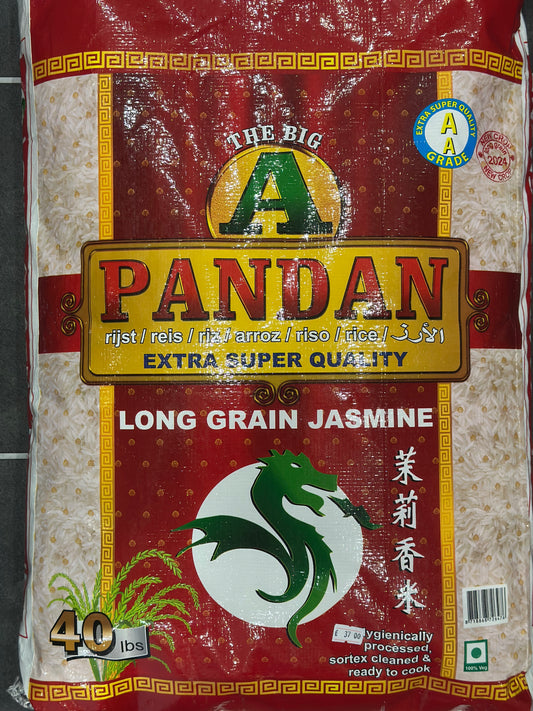 Pandan long grain rice 20kg